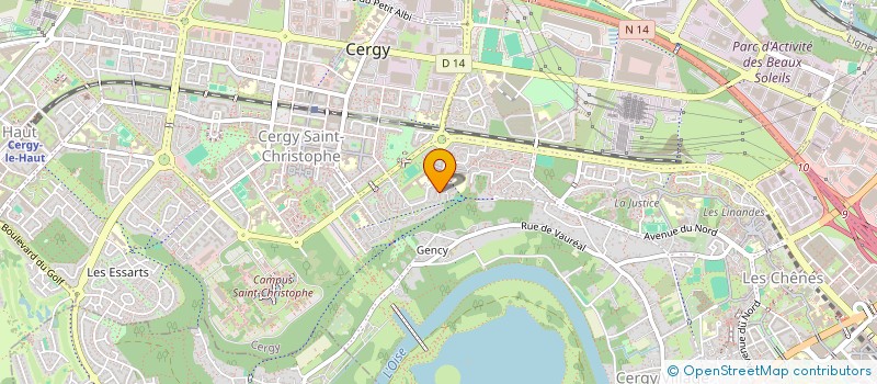 localisation de l'entreprise MONSIEUR ILIS SABINO JUNIOR  CERGY