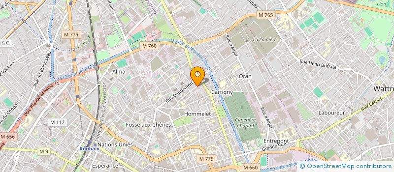 localisation de l'entreprise MONSIEUR ILKER KAHVECI  ROUBAIX