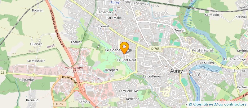 localisation de l'entreprise MONSIEUR ILKER YILMAZ à AURAY