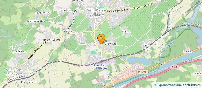 localisation de l'entreprise MONSIEUR ILLIAN BENZAOUI  SAINT-PIERRE-D'ALBIGNY