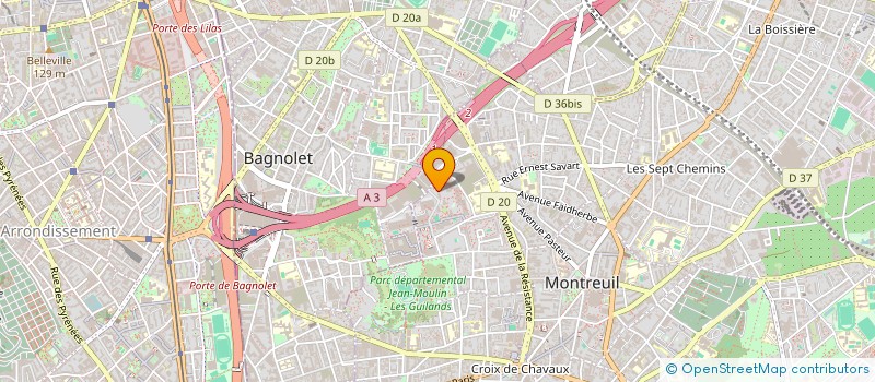 localisation de l'entreprise MONSIEUR ILONDO EYENGA  MONTREUIL