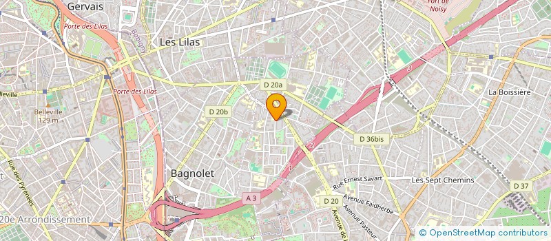 localisation de l'entreprise MONSIEUR ILSON DA SILVA à BAGNOLET