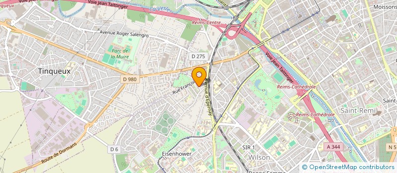 localisation de l'entreprise MONSIEUR ILYA PONSIN  REIMS