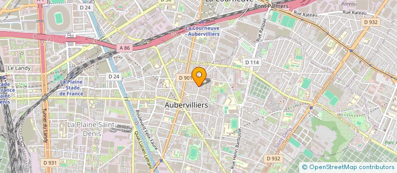 localisation de l'entreprise MONSIEUR ILYA TOMASHEVICH  AUBERVILLIERS