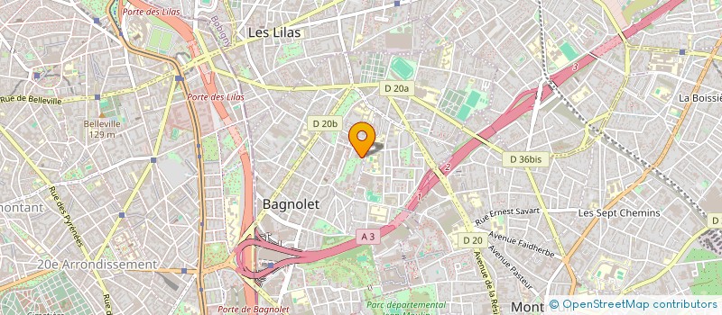 localisation de l'entreprise MONSIEUR ILYAS AKROUR à BAGNOLET