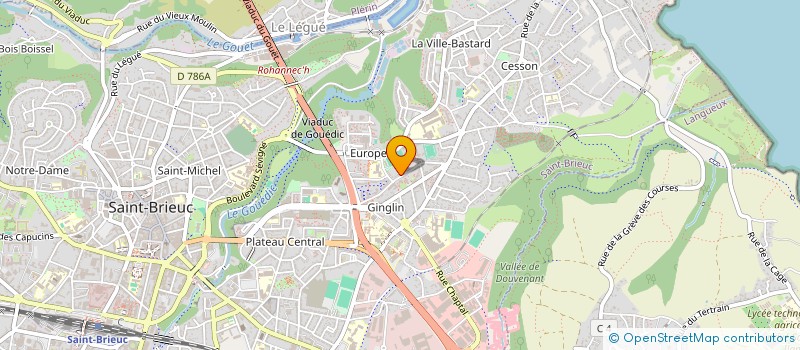 localisation de l'entreprise MONSIEUR ILYAS BAHI AZZOUOUM à SAINT-BRIEUC