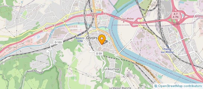 localisation de l'entreprise MONSIEUR ILYAS BELBAGRA à GIVORS