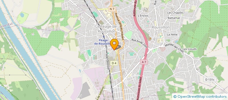 localisation de l'entreprise MONSIEUR ILYAS BENMAKHLOUF  LE PEAGE-DE-ROUSSILLON