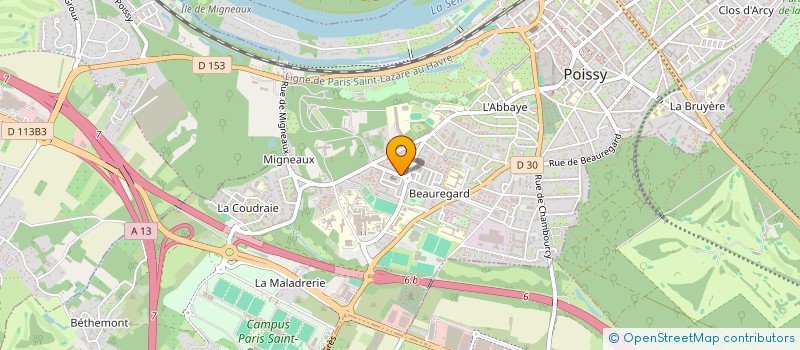 localisation de l'entreprise MONSIEUR ILYAS ETTAMLI  POISSY