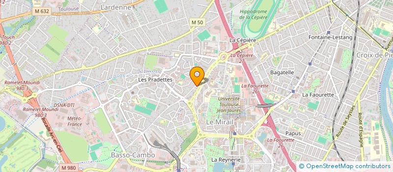localisation de l'entreprise MONSIEUR ILYAS HADJ MILOUD  TOULOUSE