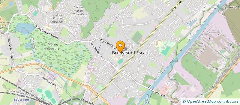 localisation de l'entreprise MONSIEUR ILYAS IDOUCHAITE--AALBOUCH  BRUAY-SUR-L'ESCAUT