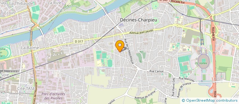 localisation de l'entreprise MONSIEUR ILYAS KESSAL à DECINES-CHARPIEU