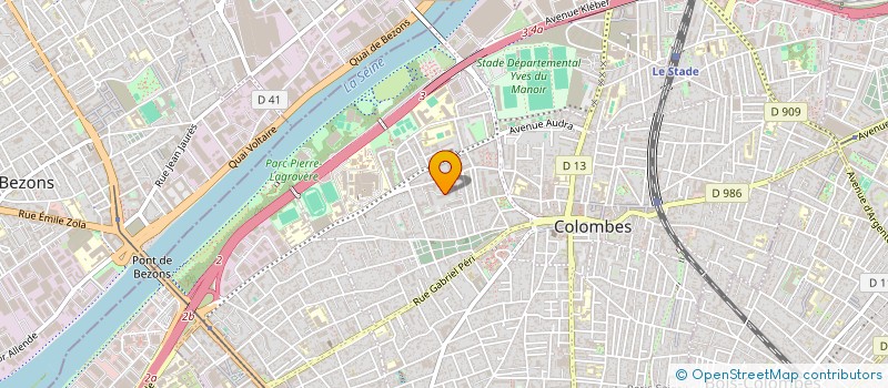 localisation de l'entreprise MONSIEUR ILYAS MENAGUER à COLOMBES