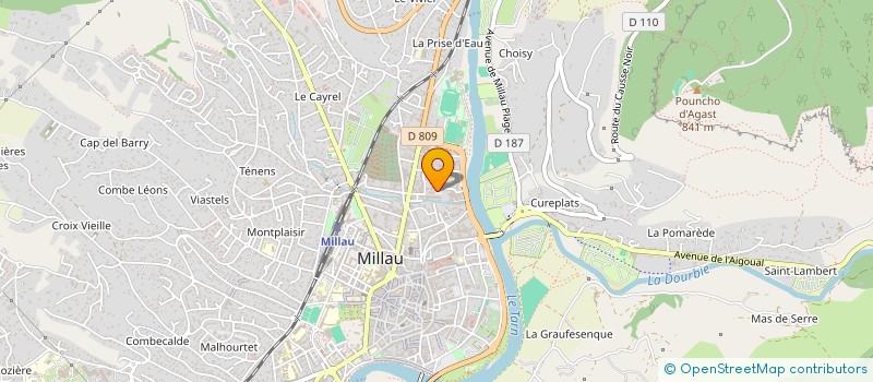 localisation de l'entreprise MONSIEUR ILYAS MOUSTAFAYEV  MILLAU