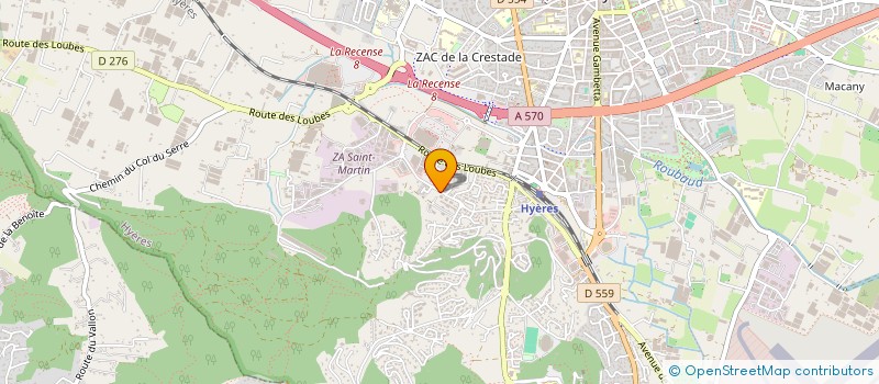 localisation de l'entreprise MONSIEUR ILYASS OUIRINI  HYERES