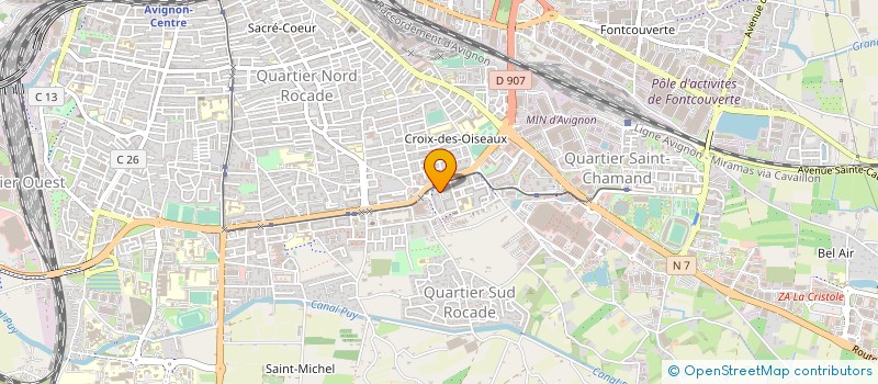 localisation de l'entreprise MONSIEUR ILYASSE HOURMATALLAH  AVIGNON