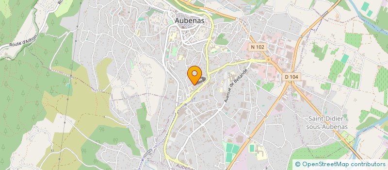 localisation de l'entreprise MONSIEUR ILYES ALLAHOUM  AUBENAS