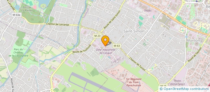 localisation de l'entreprise MONSIEUR ILYES BELAMRI  CUGNAUX