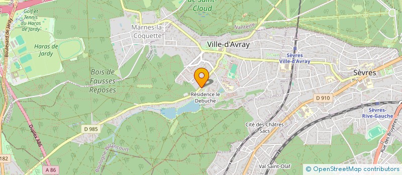 localisation de l'entreprise MONSIEUR ILYES BENSAOULA  VILLE-D'AVRAY