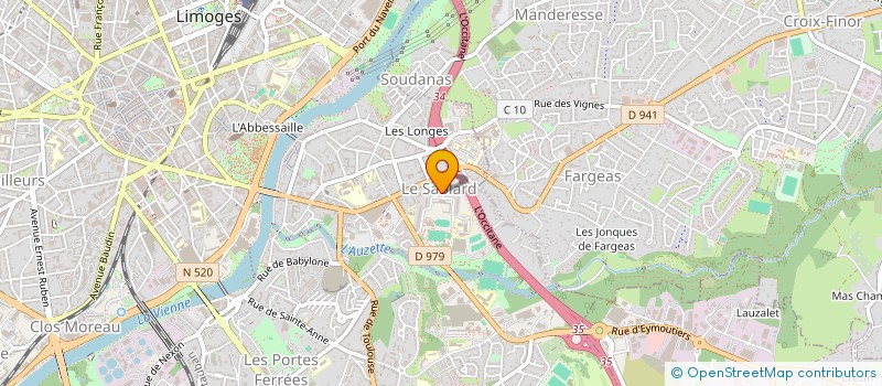 localisation de l'entreprise MONSIEUR ILYES BENSENOUCI à LIMOGES