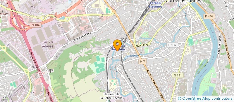 localisation de l'entreprise MONSIEUR ILYES BENZINA à CORBEIL-ESSONNES