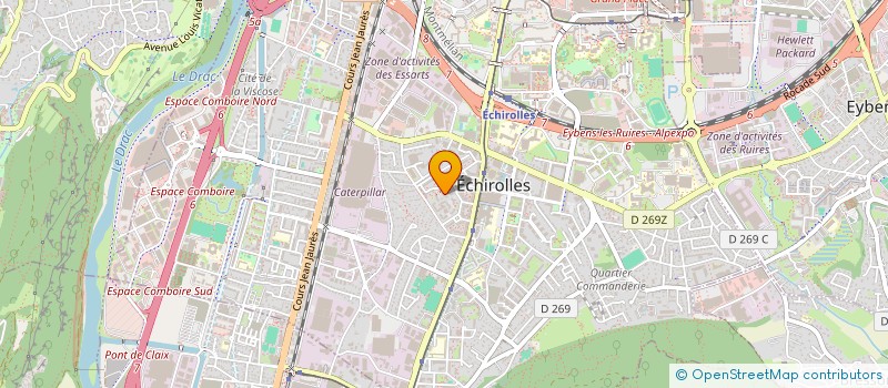 localisation de l'entreprise MONSIEUR ILYES CHAIBEDOUR  ECHIROLLES