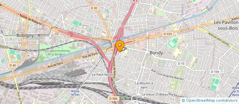 localisation de l'entreprise MONSIEUR ILYES DJEZIRI  BONDY