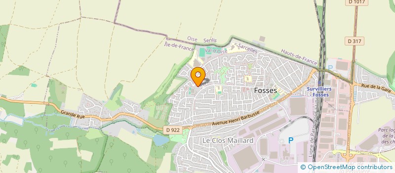 localisation de l'entreprise MONSIEUR ILYES GHEMOUGUI  FOSSES