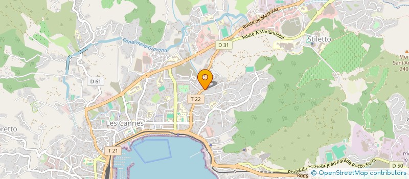 localisation de l'entreprise MONSIEUR ILYES HIRCH  AJACCIO