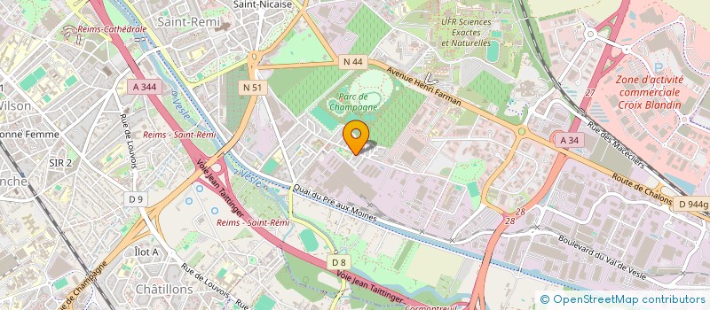 localisation de l'entreprise MONSIEUR ILYES HNID  REIMS