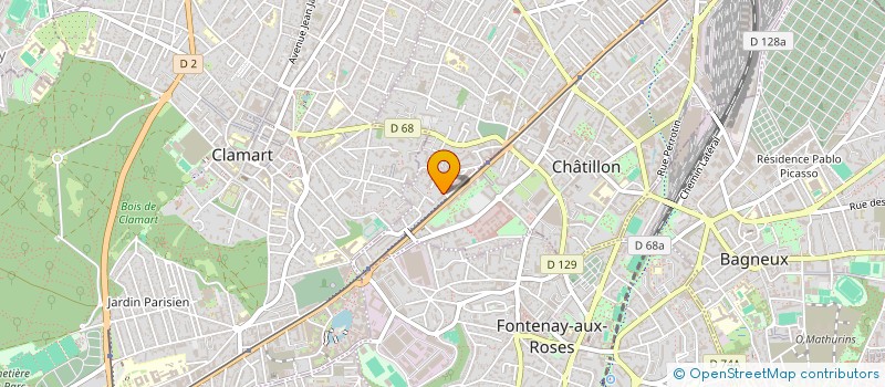 localisation de l'entreprise MONSIEUR ILYES KOUDJETI  CHATILLON