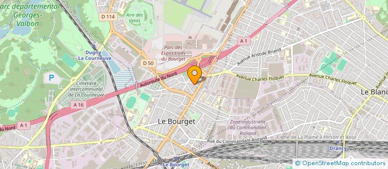 localisation de l'entreprise MONSIEUR ILYES KRAROUBI  LE BOURGET