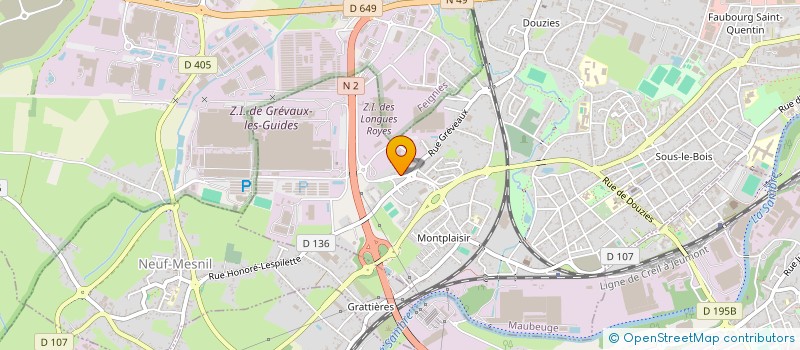 localisation de l'entreprise MONSIEUR ILYES MEGHAGHI  MAUBEUGE