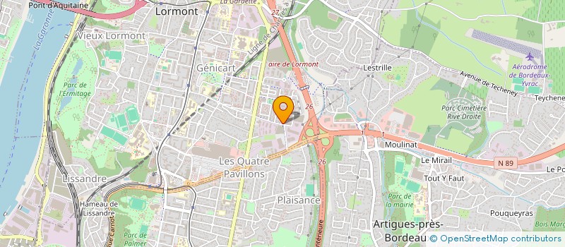 localisation de l'entreprise MONSIEUR ILYES NACHIT  LORMONT