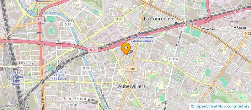 localisation de l'entreprise MONSIEUR ILYES OULD MOUSSA à LA COURNEUVE