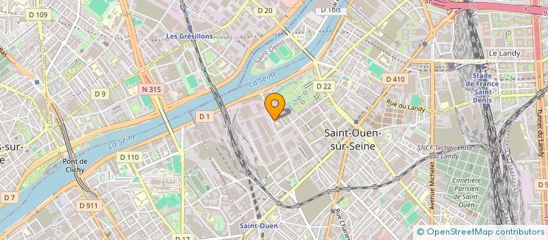 localisation de l'entreprise MONSIEUR ILYES OULLADJI à SAINT-OUEN-SUR-SEINE