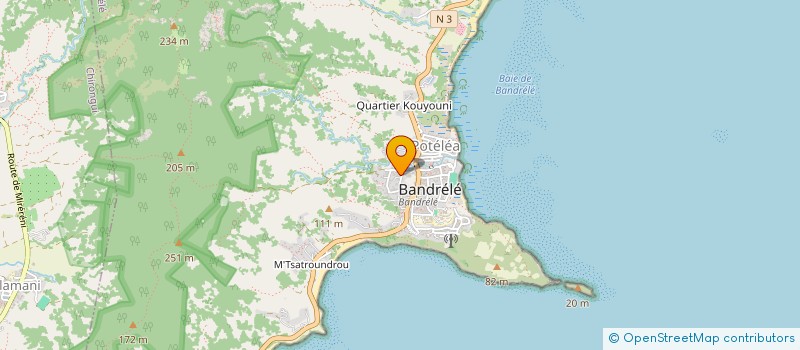 localisation de l'entreprise MONSIEUR ILYESS M'CHAMI  BANDRELE