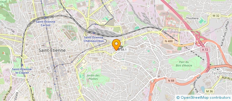 localisation de l'entreprise MONSIEUR IMAD CHAABANE à SAINT-ETIENNE