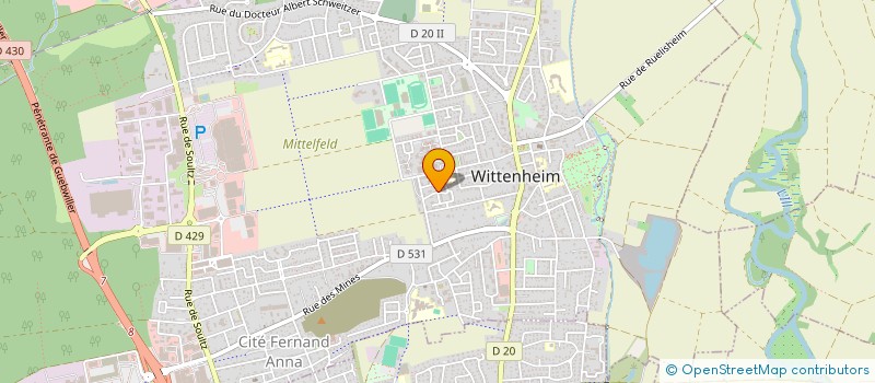 localisation de l'entreprise MONSIEUR IMAD EL MOUSSAID  WITTENHEIM