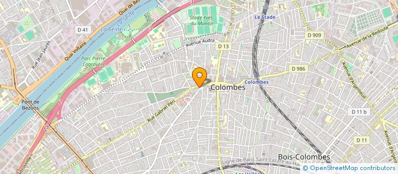 localisation de l'entreprise MONSIEUR IMAD EL OUAZZANI  COLOMBES