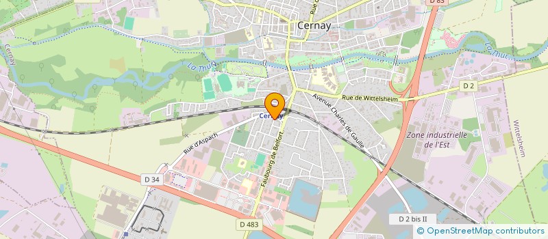 localisation de l'entreprise MONSIEUR IMAD ESBAI  CERNAY