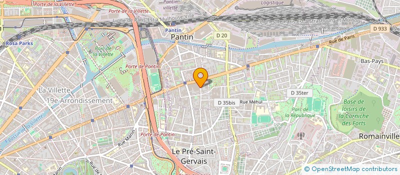 localisation de l'entreprise MONSIEUR IMAD KOAIK à PANTIN