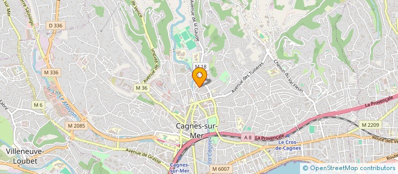 localisation de l'entreprise MONSIEUR IMAD NACARA à CAGNES SUR MER