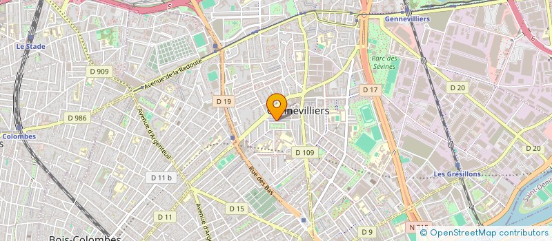 localisation de l'entreprise MONSIEUR IMADEDDINE TALLAH à GENNEVILLIERS