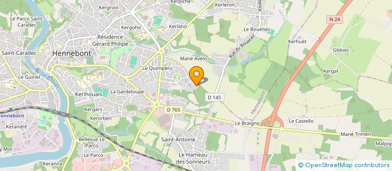 localisation de l'entreprise MONSIEUR IMADOUDINE SAADI  HENNEBONT