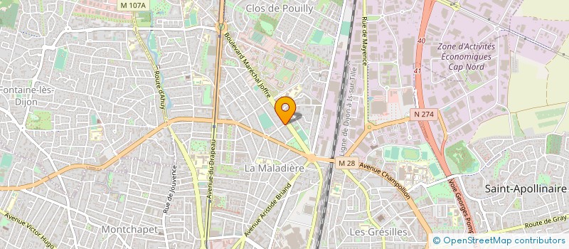 localisation de l'entreprise MONSIEUR IMANE BENMADI à DIJON