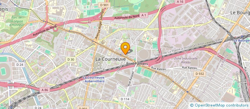 localisation de l'entreprise MONSIEUR IMDAD JAN à LA COURNEUVE