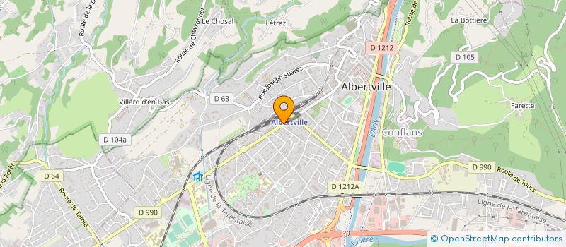 localisation de l'entreprise MONSIEUR IMED ABOU EL MAARIF  ALBERTVILLE