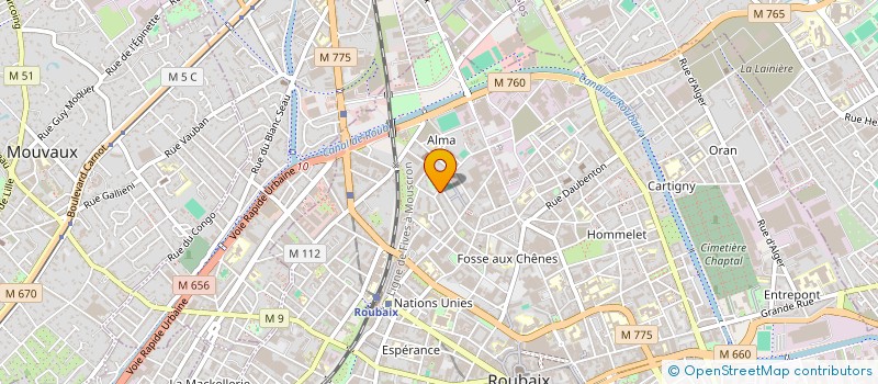 localisation de l'entreprise MONSIEUR IMED GUEDIRI à ROUBAIX