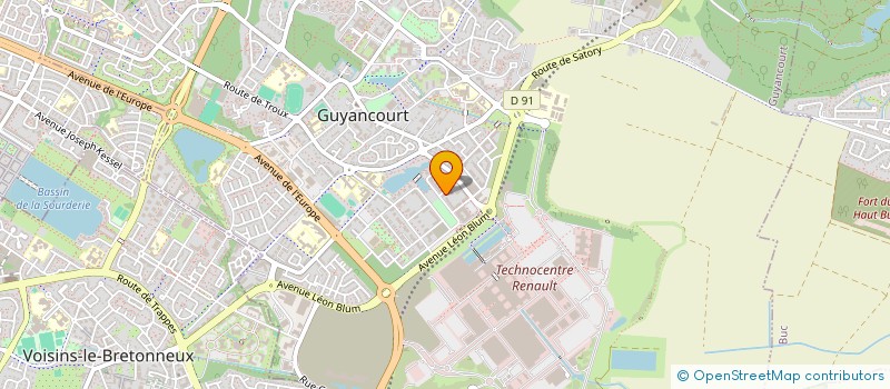 localisation de l'entreprise MONSIEUR IMED OUERTANI  GUYANCOURT